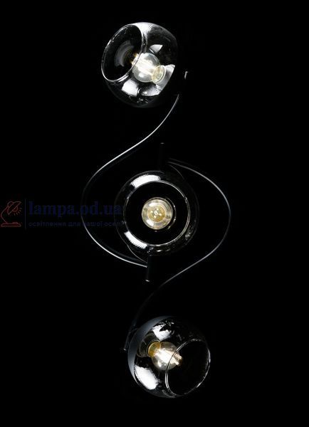 Потолочная люстра Splendid Ray L7299/3 (CR+BK), 3 x E27, 40W, хром, черный, белый, современный стиль для дома 30395011 фото