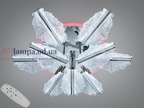 Стельова LED-люстра Diasha S25106/6+3HR LED 3color для вітальні, спальні та кухні, димер, пульт, 95 W, 66 см, 14-22m2 S25106/6+3HR LED 3color фото