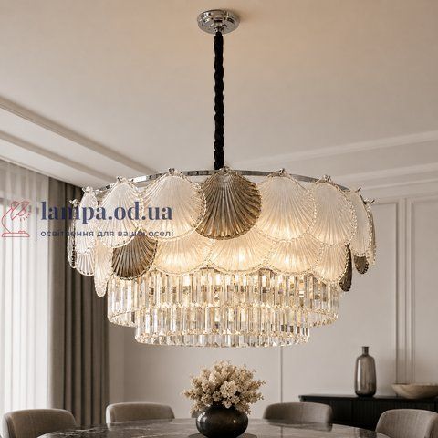 Підвісна кришталева люстра Гребінці Artlight 88130/60CH 88130/60CH фото