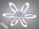 Потолочная люстра LED Diasha 8090/6WH, 80W, 3200K-6500K, белый металл, современный стиль, с пультом, диммер 8090/6WH LED 3color dim фото 1