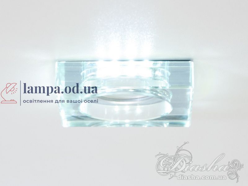 Светильник Diasha 6019WH LED, встроенная подсветка, 0.2 кг, 13x13x4 см, для дома и офиса 6019WH фото