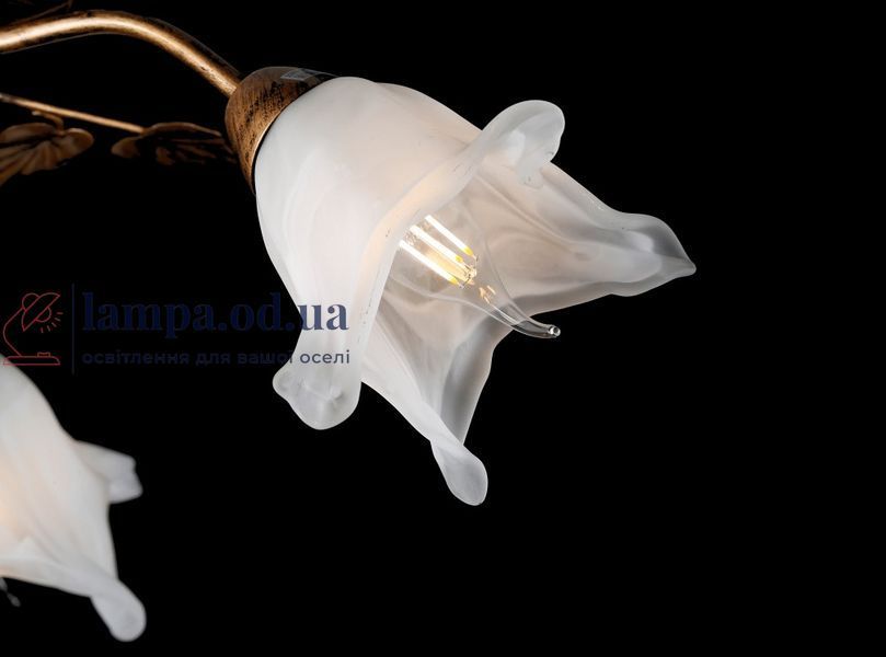 Люстра стельова Splendid Ray L10118/3, E14, бронзова та біла, 3 лампи, 24 см, сучасний стиль для дому 30211858 фото
