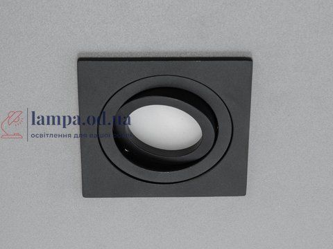 Поворотный квадратный светильник Diasha PMR-201-S-BK MR16 G5.3, 40W, черный алюминий, для коридора, гостиной, спальни PMR-201-S-BK фото