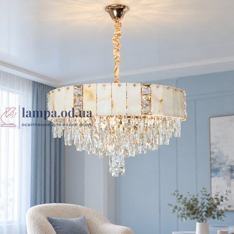 Хрустальная люстра Diasha 6627-600G, золото, 15xE14, до 40 Вт/лампа, 63 см, до 30 м&sup2; 6627-600G фото