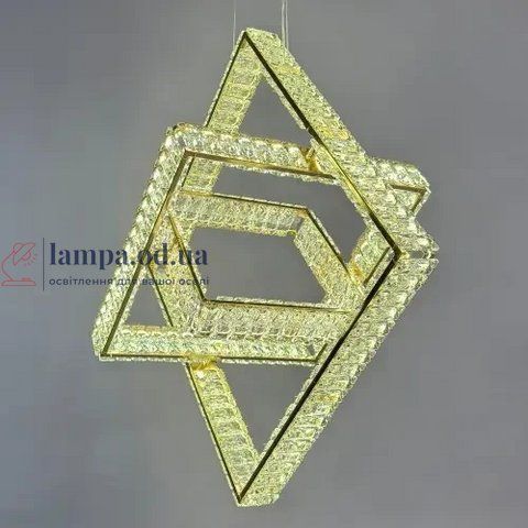Дизайнерская хрустальная люстра Linisoln 089-504030 FG ,100 Вт, геометрия 50&times;40&times;30 см, освещение 15&ndash;17 м&sup2; 089-50*40*30 FG фото