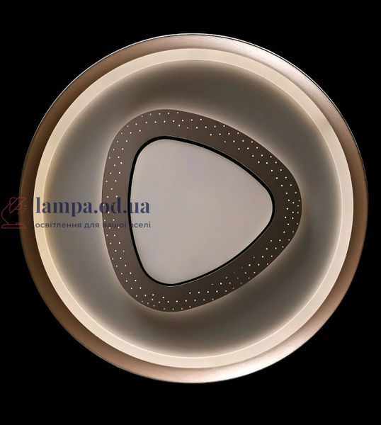 Потолочная люстра LED Splendid Ray L55088/500A/1, 144W, серый/золотой, современный стиль, с пультом, 50 см 30428711 фото