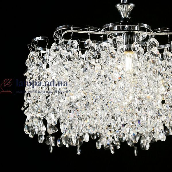 Підвісна кришталева люстра Splendid Ray L2936/6 (CH), хром, 6 ламп E27, від 13-20 м&sup2; 30437706 фото