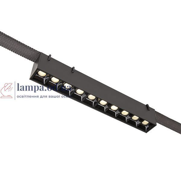 Трековий світильник LED Levistella 78010-BL02 BK, 10W, 4000K, чорний, для текстильних трекових систем LVS4960 фото