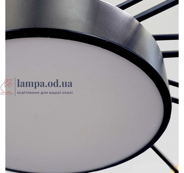 Світлодіодна люстра стельова Artlight 6472/18, 16 Вт, чорна 6472/18 фото