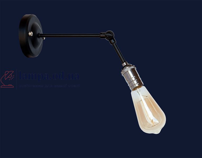 Бра настінне Levistella 752WM1701-1, E27, чорний, хромований патрон, сучасний стиль LVS04392 фото