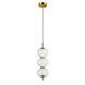 Подвесной светильник LED Levistella 800P3055 (130*330) CL, 5W, бронза, стекло, современный стиль для гостиной LVS5877 фото 1