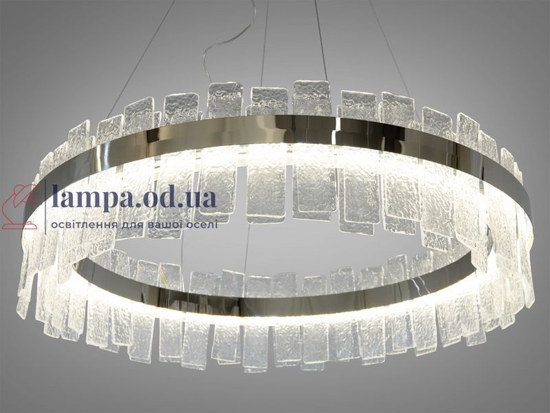Підвісний світильник LED Diasha 817/800CH 190Вт, хром, регульована висота 80 см, для вітальні, коридору 817/800CH фото