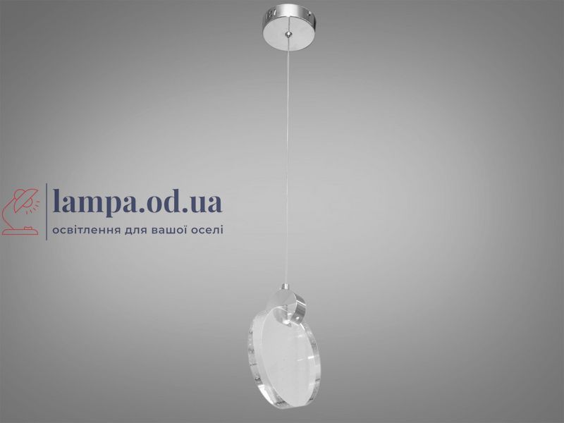 Люстра стельова LED Diasha 3008/1SV, 3W, матовий хром, регульована висота, для коридору та вітальні 3008/1SV фото