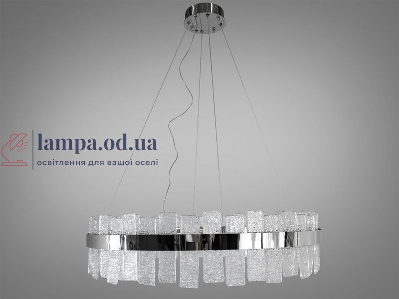 Підвісний світильник LED Diasha 817/800CH 190Вт, хром, регульована висота 80 см, для вітальні, коридору 817/800CH фото