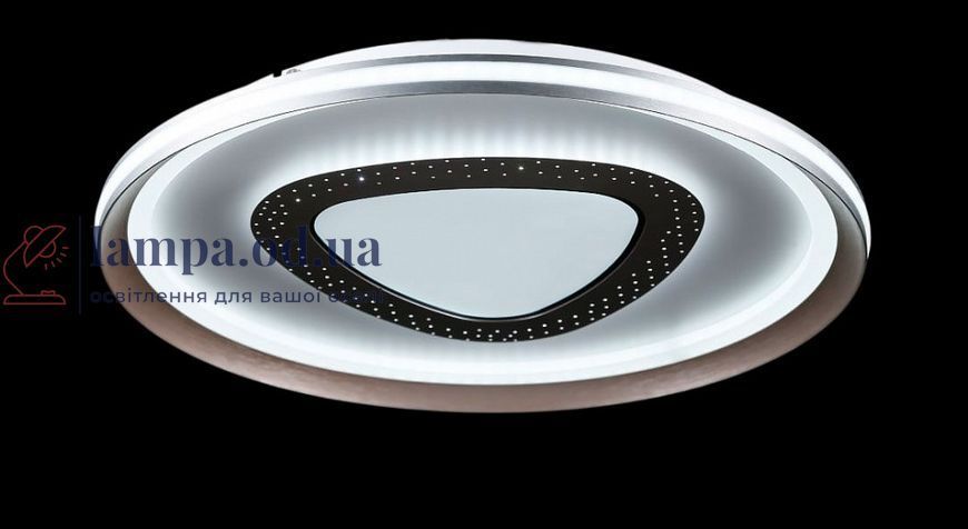 Потолочная люстра LED Splendid Ray L55088/500A/1, 144W, серый/золотой, современный стиль, с пультом, 50 см 30428711 фото