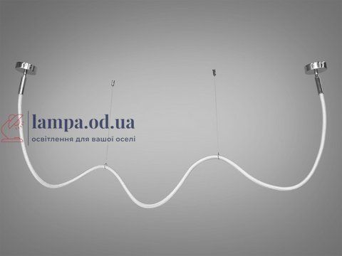Люстра світлодіодна Diasha 9610-2500CH Мотузка 28W, 1540 лм, срібна, сучасний стиль для кабінету, вітальні, спальні 9610-2500CH фото