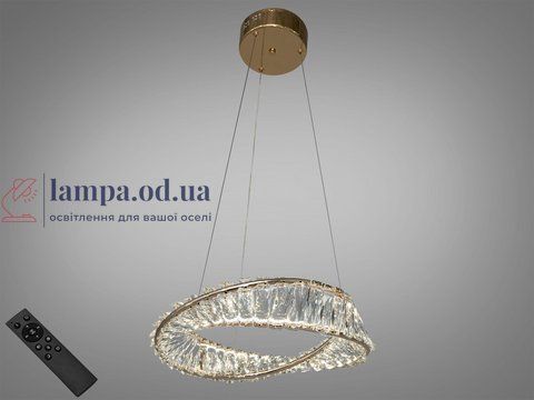 Люстра дизайнерська кристалічна Diasha 548/400G, 45W, золото, висота 95 см, діаметр 36 см, сучасний стиль для дому 548/400G фото