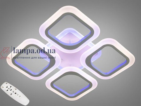 Потолочная люстра LED Diasha AS8060/4WH, 50W, 3200K-6000K, белый металл AS8060/4WH LED 3color d фото