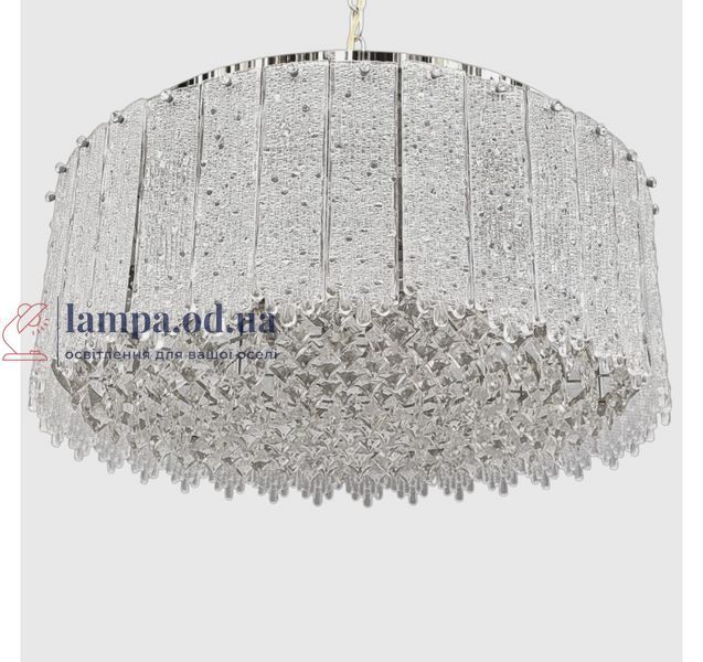 Хрустальная люстра со стеклянными пластинами ArtLight 1632/600CH, LED 90 Вт + 8xE14, хром, 57 см, 13-20 м&sup2; 1632/600CH фото