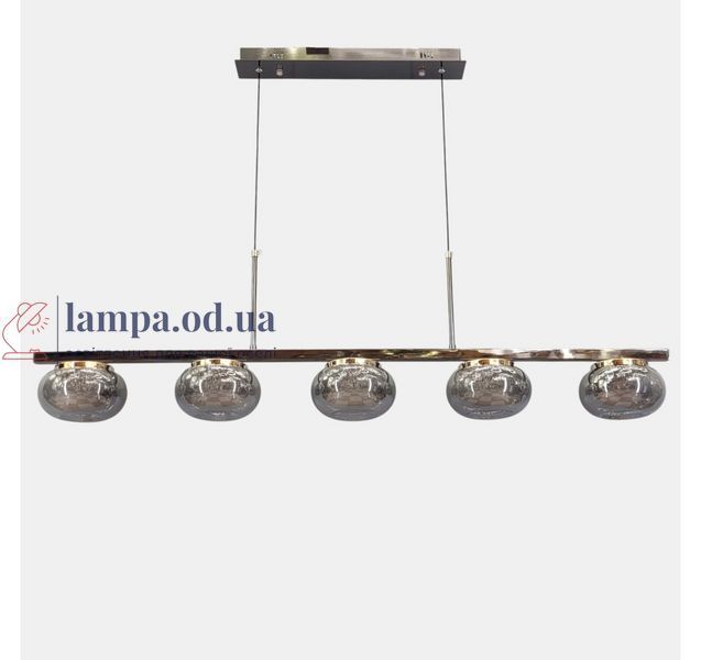Світлодіодна люстра підвісна Artlight LQ7125-5L з п'ятьма графітовими плафонами, 29W LQ7125-5L фото