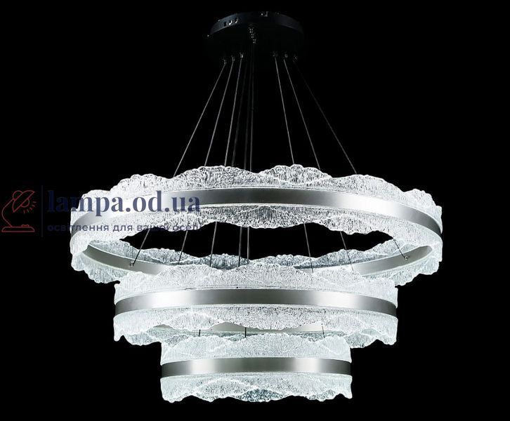 Потолочная люстра LED Splendid Ray L83058/800+600+400/3, диаметр 80 см, черный и серый 30428940 фото