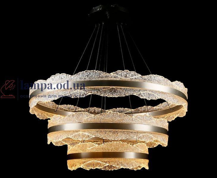 Потолочная люстра LED Splendid Ray L83058/800+600+400/3, диаметр 80 см, черный и серый 30428940 фото