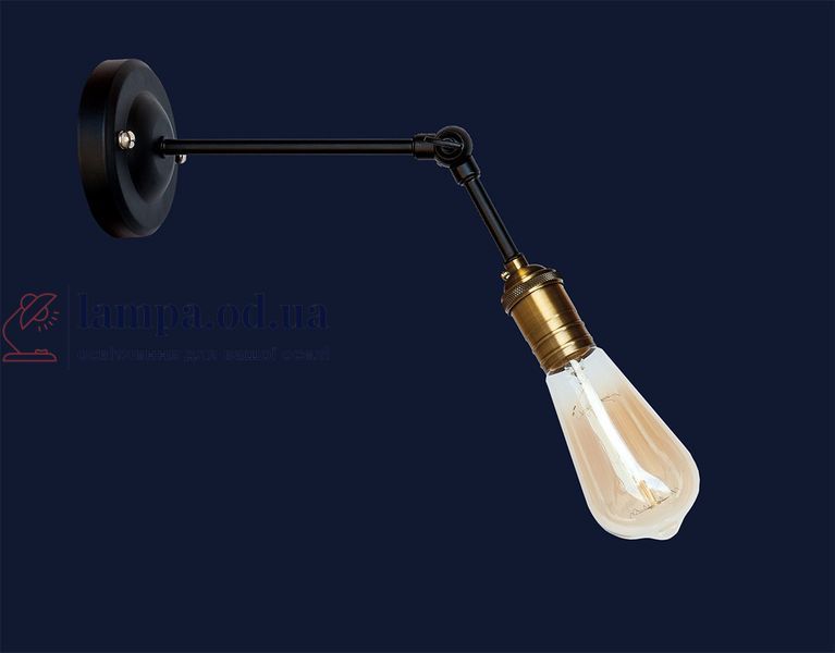 Бра настінне Levistella 752WM1703-1, E27, 60W, чорний, золота деталь, сучасний стиль для дому LVS04394 фото