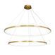 Потолочная люстра LED Levistella 7529832-2A BRONZE LED (800+1000), 130W, диаметр 800/1000 мм, бронзовый металл LVS5185 фото 2