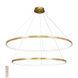 Потолочная люстра LED Levistella 7529832-2A BRONZE LED (800+1000), 130W, диаметр 800/1000 мм, бронзовый металл LVS5185 фото 1