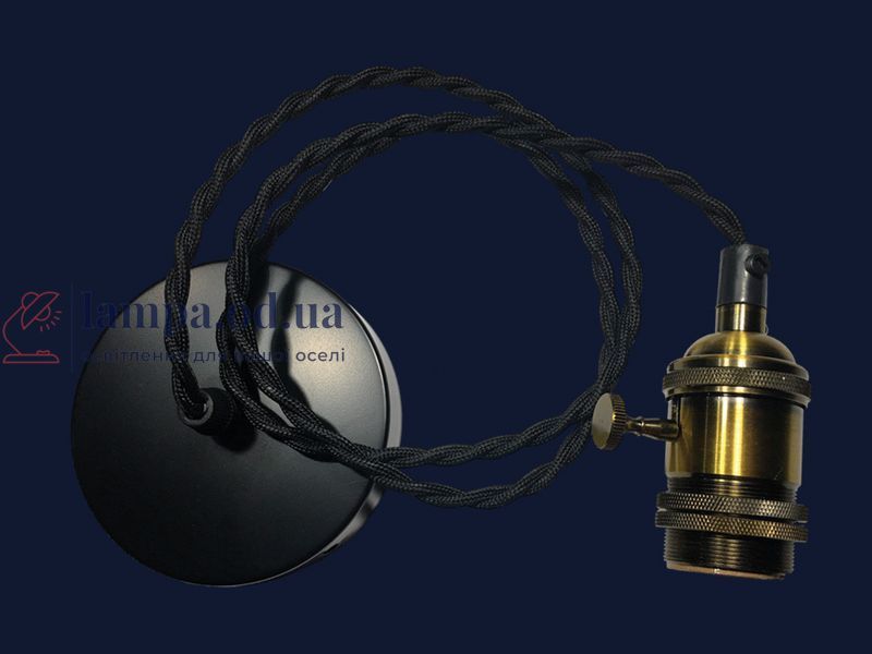 Світильник підвісний Levistella AMP15003-1, E27, чорний матовий, золото, для вітальні LVS03708 фото