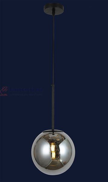 Подвесной светильник Levistella 9163420-1 BK+BK, E27, черный металл + стекло, 200 мм, для гостиной LVS3424 фото