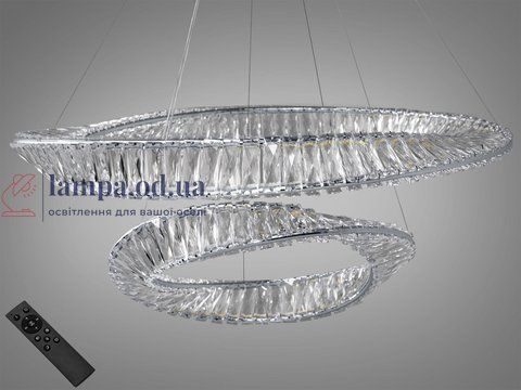 Люстра стельова LED Diasha 548/800+500CH Crystal 140W, 115 см, 80 см, IP20, сучасний стиль, дизайнерська 548/800+500CH фото