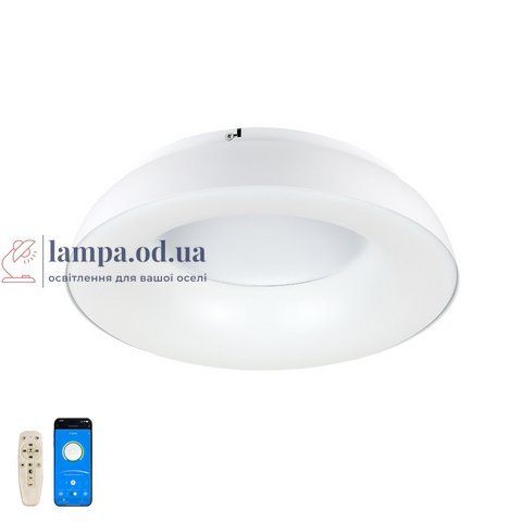 Люстра стельова LED Levistella 797MX6018 (480) WH, 70W, 480x115 мм, білий, сучасний стиль з пультом та додатком для Android/iOS LVS5406 фото