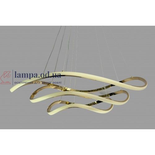 Светодиодная подвесная люстра Linisoln 1052-80*60*40 металл, акрил, LED-лента, 80*60*40 см, 2 лампы 1052-80*60*40 FG фото