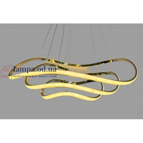 Светодиодная подвесная люстра Linisoln 1052-80*60*40 металл, акрил, LED-лента, 80*60*40 см, 2 лампы 1052-80*60*40 FG фото