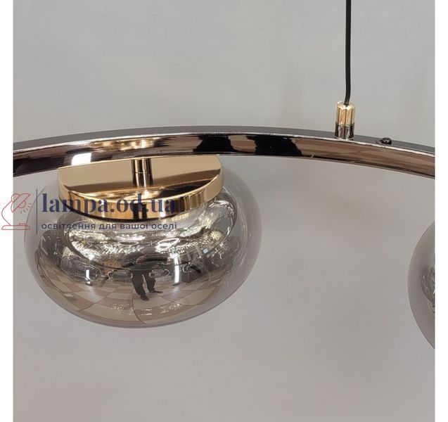 Світлодіодна люстра підвісна Artlight LQ7125-6 з шістьма графітовими плафонами, 35W LQ7125-6 фото