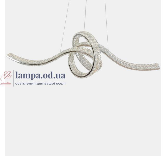 Підвісна кришталева LED-люстра Artlight 568-1000CH хромована з об'ємним вузлом, пультом та регулюванням яскравості 568-1000CH фото