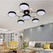 Світлодіодна LED люстра Linisoln Dim 9609/5+1BK