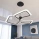 Чорна підвісна LED люстра з 3 великими квадратними контурами Artlight 2406-3DL-BK 2406-3DL-BK фото 1