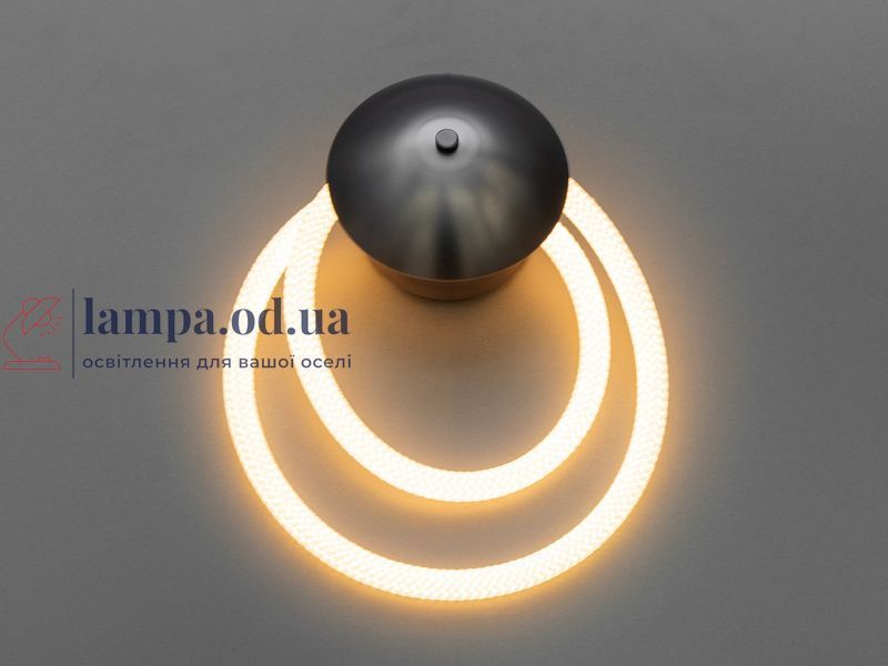 Настенный светильник LED Diasha 9605-BHR Мотузка 16W, черный хром, для гостиной, спальни, кухни, офиса, кафе 9605-BHR фото