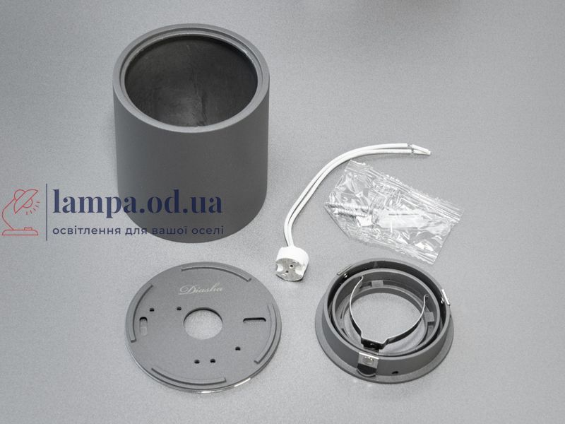 Накладной точечный светильник Diasha PMR-210-R-GR G5.3 MR16, 40W, серый, для коридора и гостиной PMR-210-R-GR фото