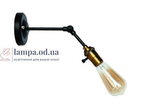 Бра настінне Levistella 752WH1902-1, чорний метал, E27, 1 лампа, сучасний стиль для дому LVS04285 фото