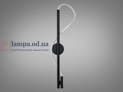 Світильник настінний LED Diasha 9607-BK 3color Ropelight, 14W, чорний, сучасний стиль для коридору, вітальні, спальні, кухні, 9607-BK 3color фото