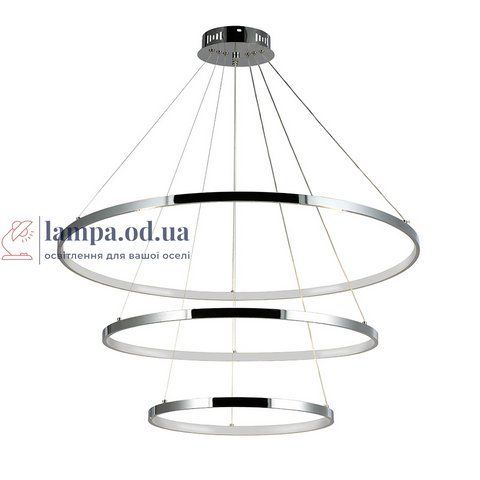 Потолочная люстра LED Levistella 7529832-3A CHROME LED (400+600+800), 130W, диаметр 400/600/800 мм, хромированный металл LVS5229 фото