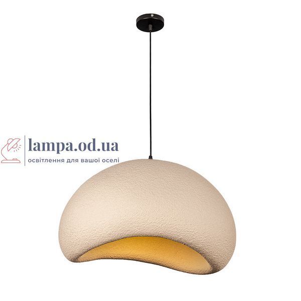 Подвесная дизайнерская люстра с объемным плафоном Levistella 909XL3561 (600) BEIGE, 1xE27, бежевый, 60 см LVS6802 фото