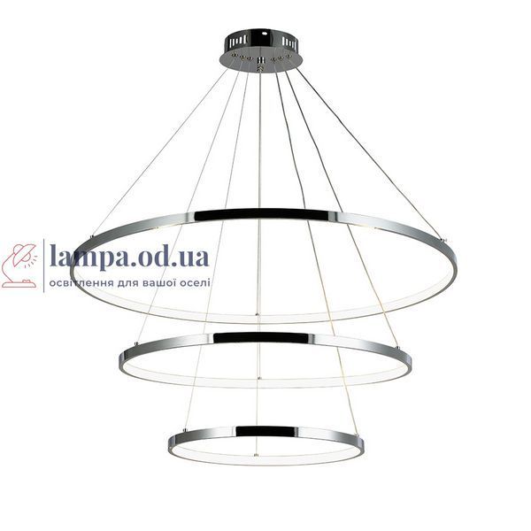 Потолочная люстра LED Levistella 7529832-3A CHROME LED (400+600+800), 130W, диаметр 400/600/800 мм, хромированный металл LVS5229 фото