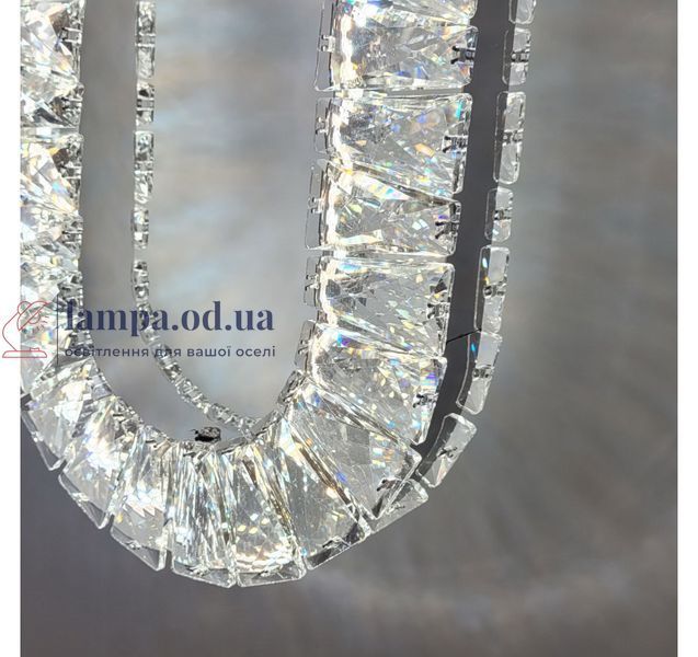 Подвесная LED-люстра Artlight 7709/2A-CH с сияющими хрустальными петлями в полированном хроме 7709/2A-CH фото