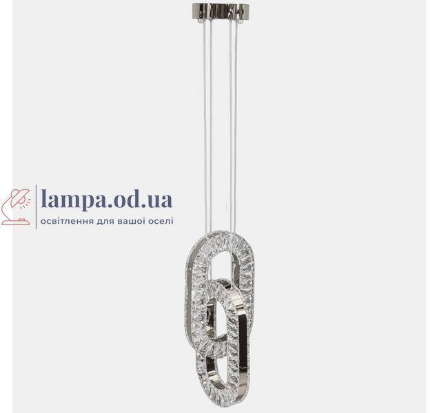 Подвесная LED-люстра Artlight 7709/2A-CH с сияющими хрустальными петлями в полированном хроме 7709/2A-CH фото