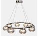 Світлодіодна люстра підвісна Artlight LQ7125-8 з вісьма графітовими плафонами, 50W LQ7125-8 фото 6