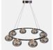 Світлодіодна люстра підвісна Artlight LQ7125-8 з вісьма графітовими плафонами, 50W LQ7125-8 фото 2